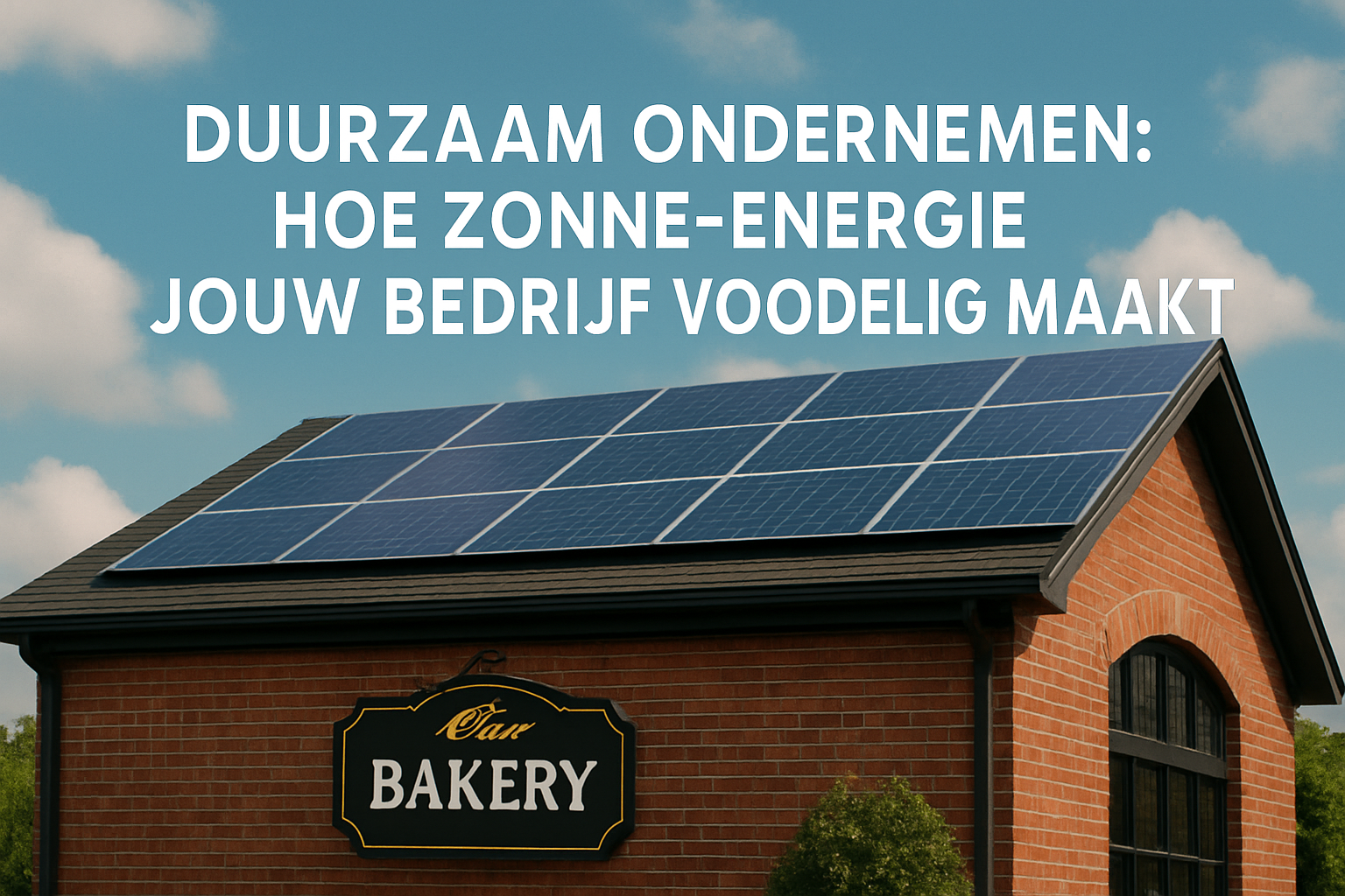 Duurzaam Ondernemen: Hoe Zonne-energie Jouw Bedrijf Voordelig Maakt