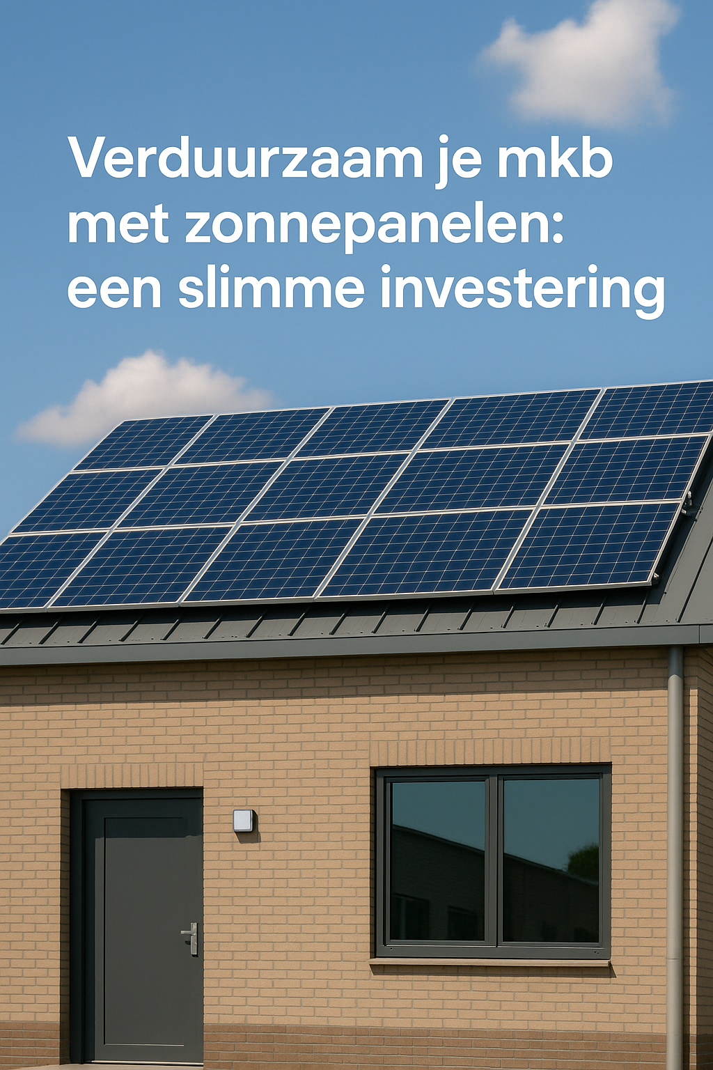 Verduurzaam je mkb met zonnepanelen: een slimme investering