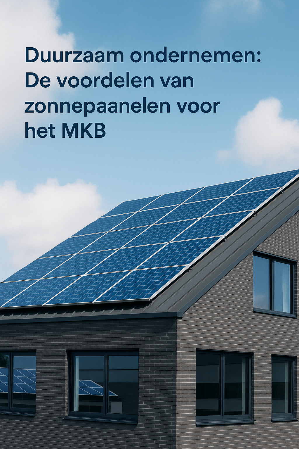 Duurzaam ondernemen met zonnepanelen: De toekomst van het MKB