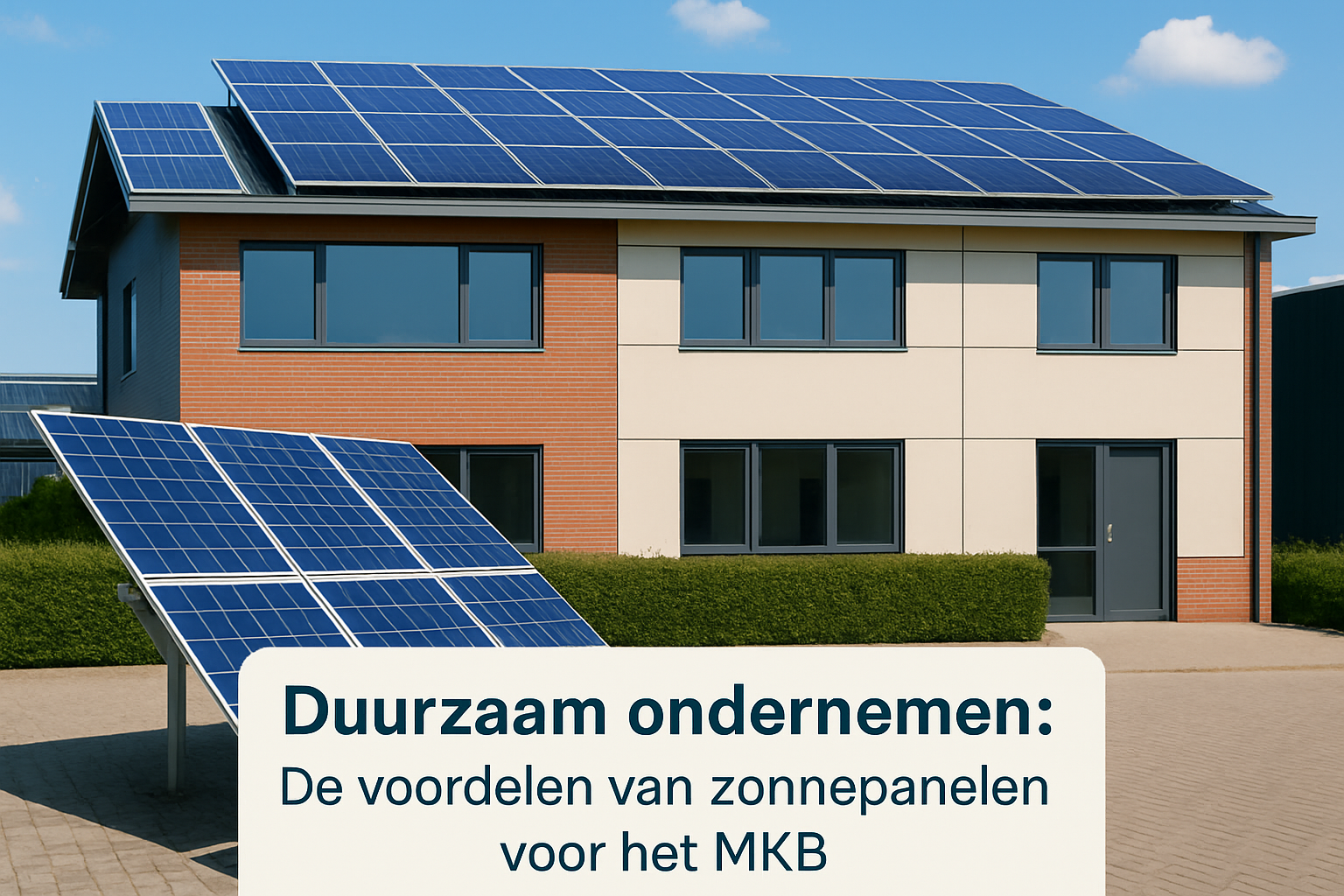Duurzaam ondernemen met zonnepanelen: De toekomst van het MKB