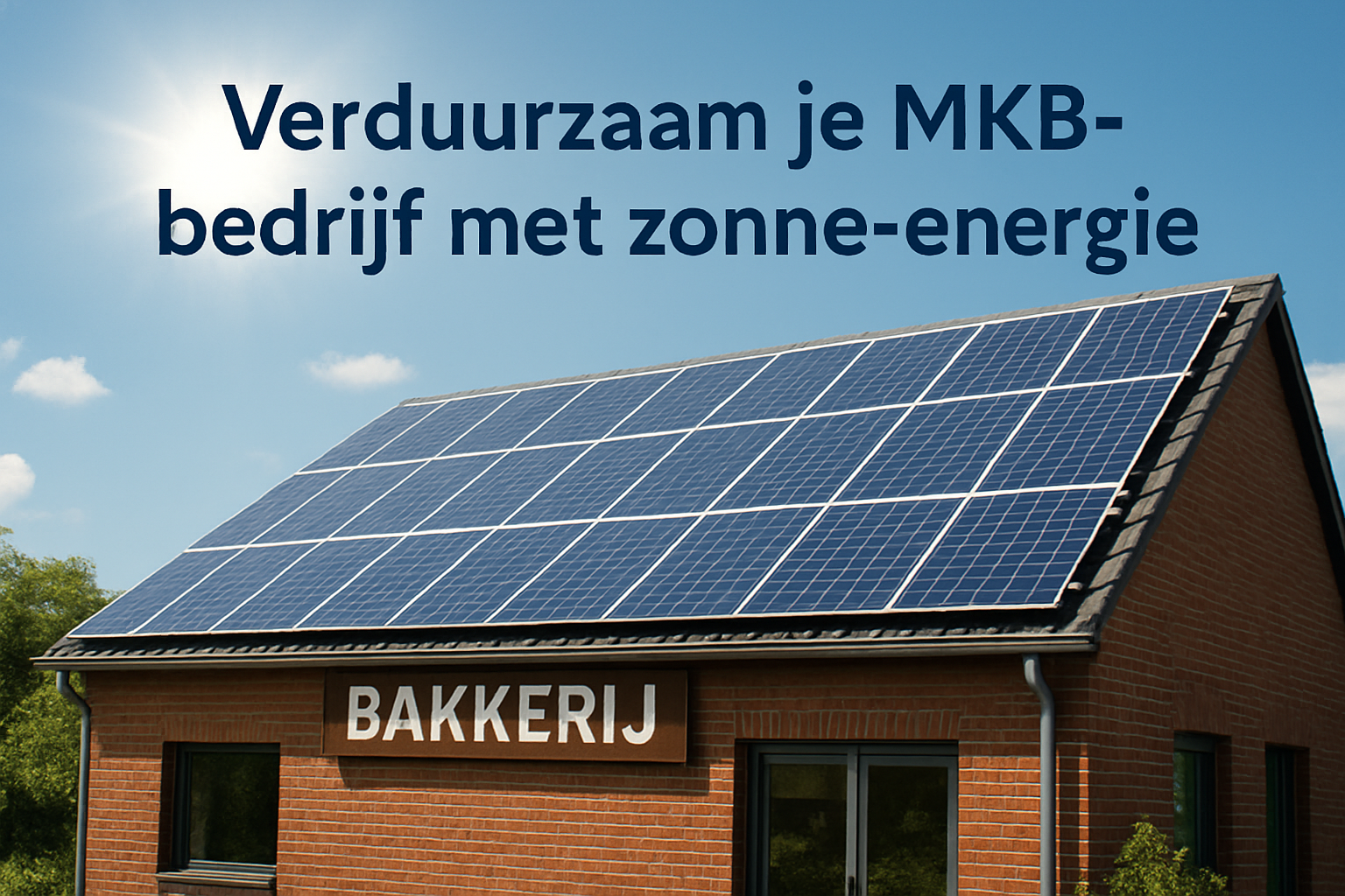 Verduurzaam je MKB-bedrijf met Zonne-energie
