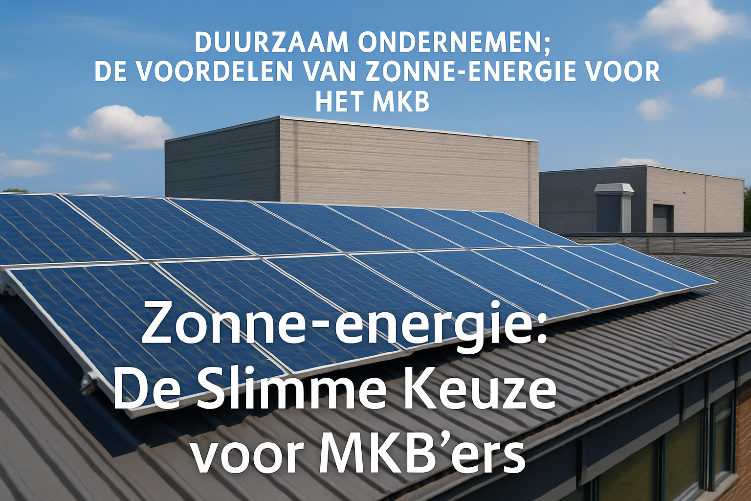 Duurzaam Ondernemen: De Voordelen van Zonne-energie voor het MKB