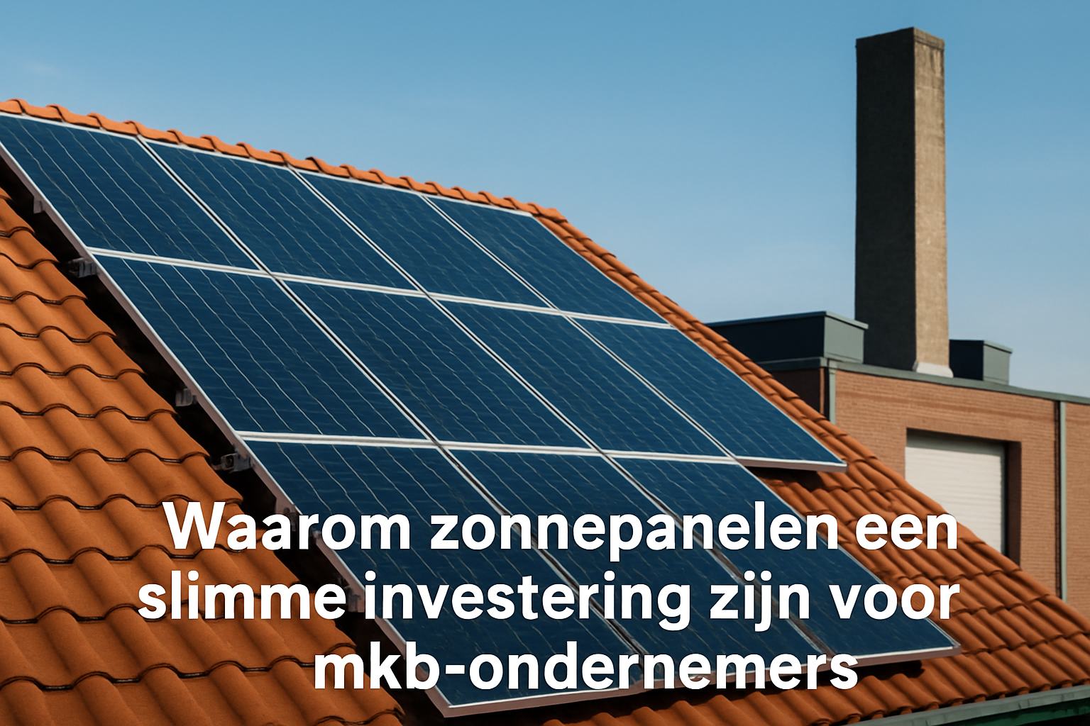 Waarom zonnepanelen een slimme investering zijn voor mkb-ondernemers