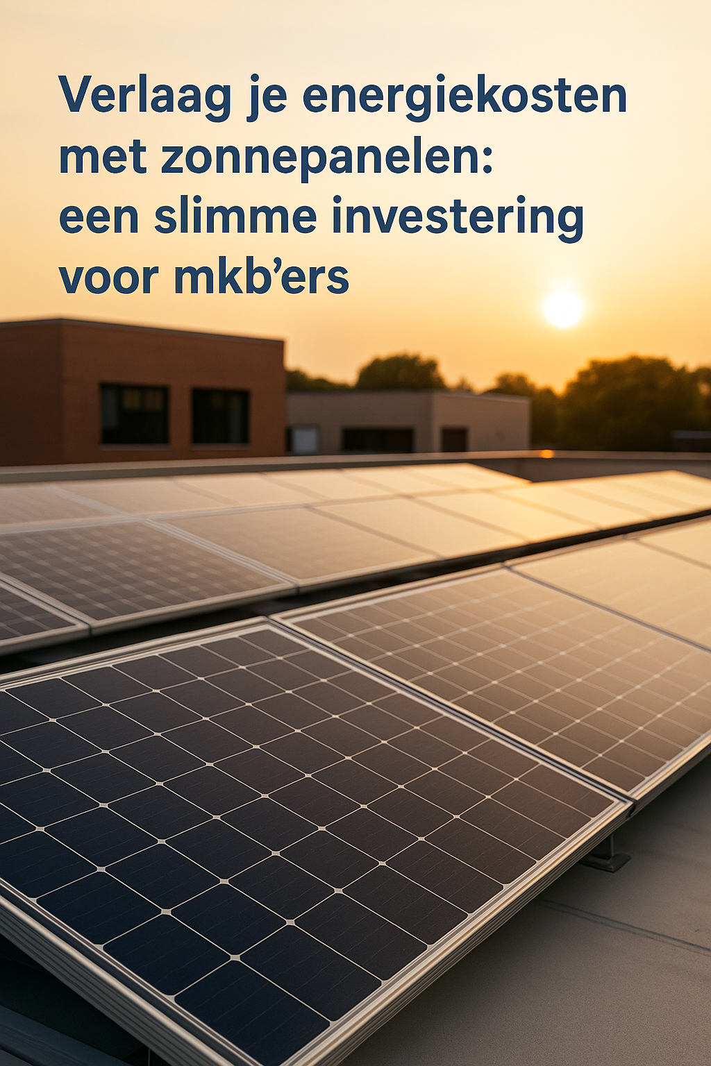 Verlaag je energiekosten met zonnepanelen: een slimme investering voor mkb'ers