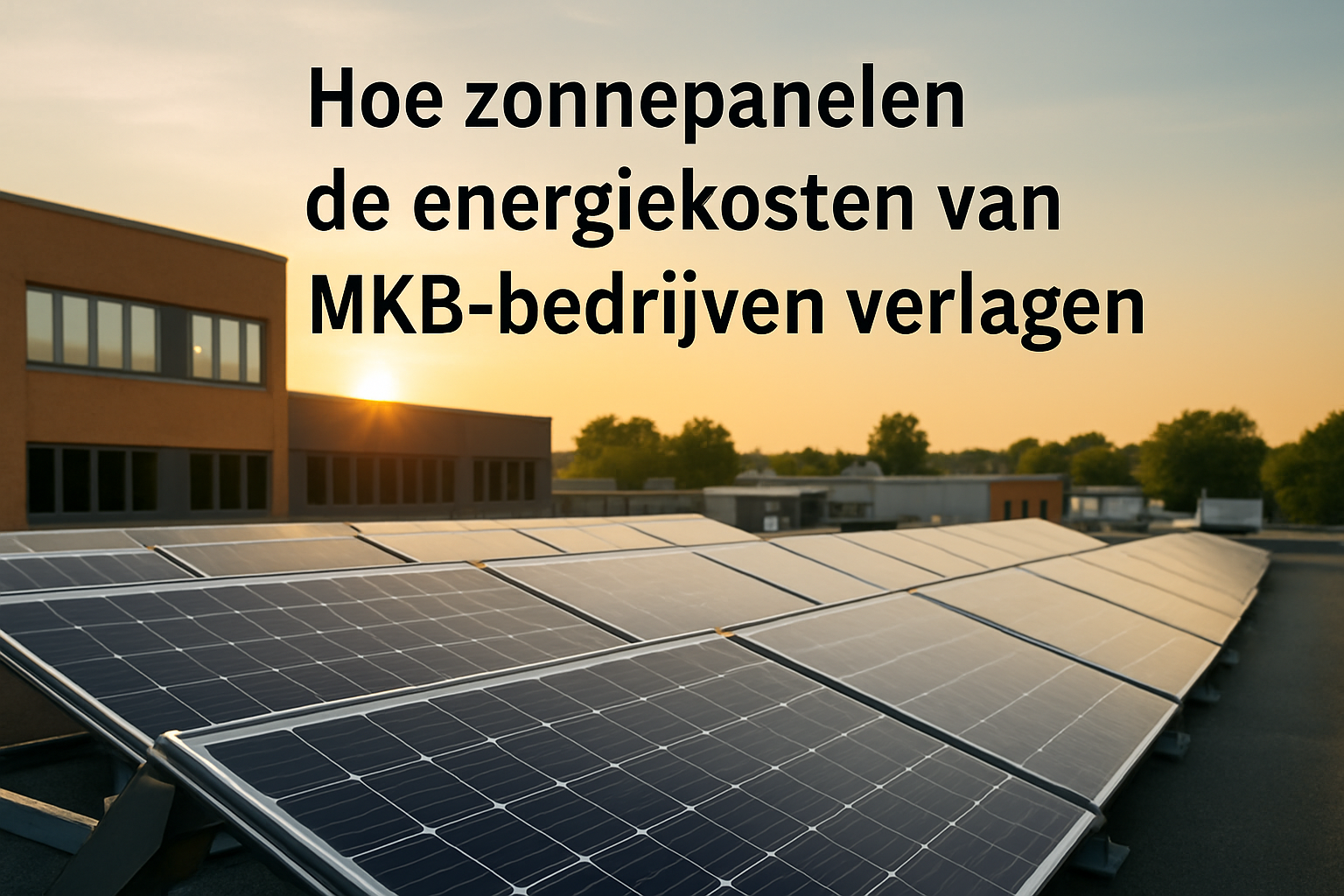 Hoe Zonnepanelen de Energiekosten van MKB Bedrijven Verlagingen