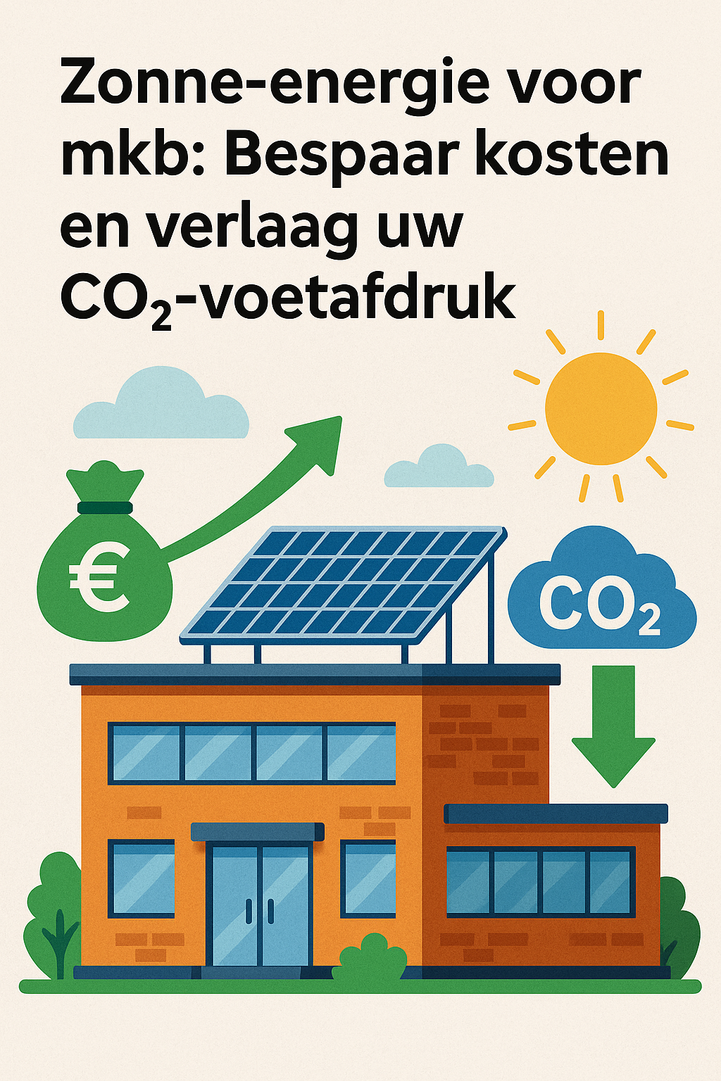 Zonne-energie voor mkb: Bespaar kosten en verlaag uw CO₂-voetafdruk
