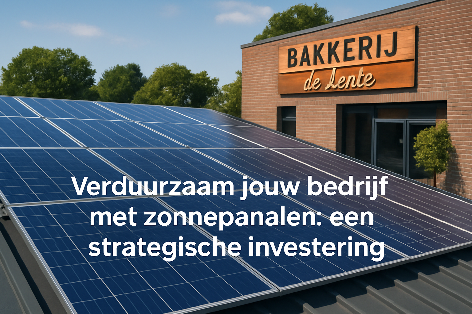 Verduurzaam jouw bedrijf met zonnepanelen: een strategische investering