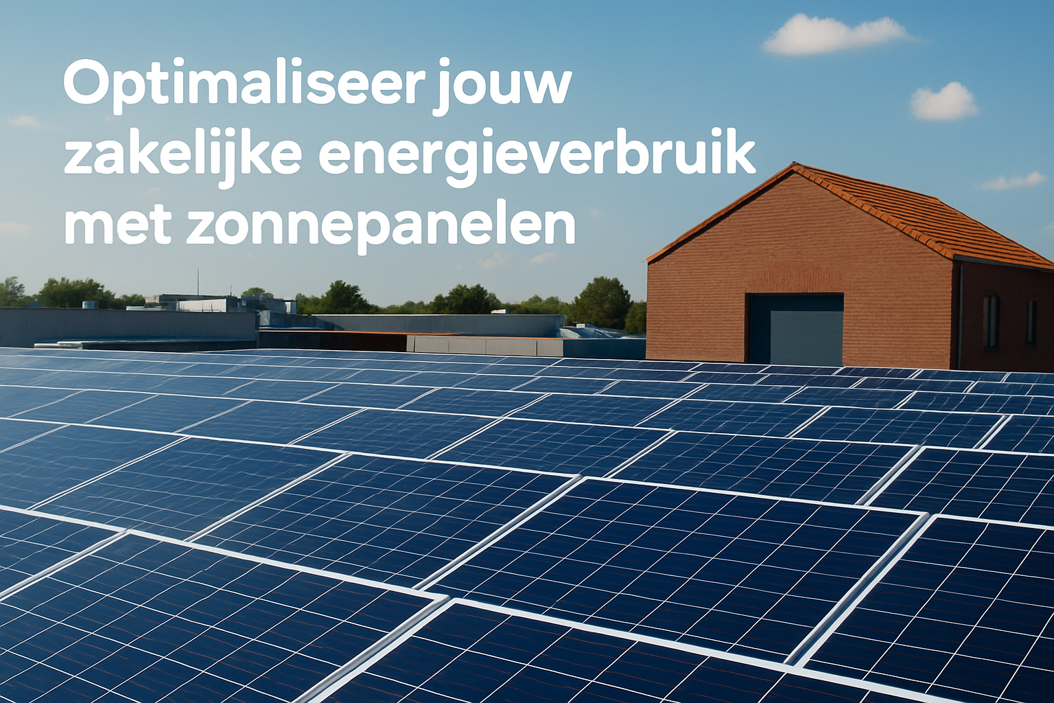 Optimaliseer jouw zakelijke energieverbruik met zonnepanelen