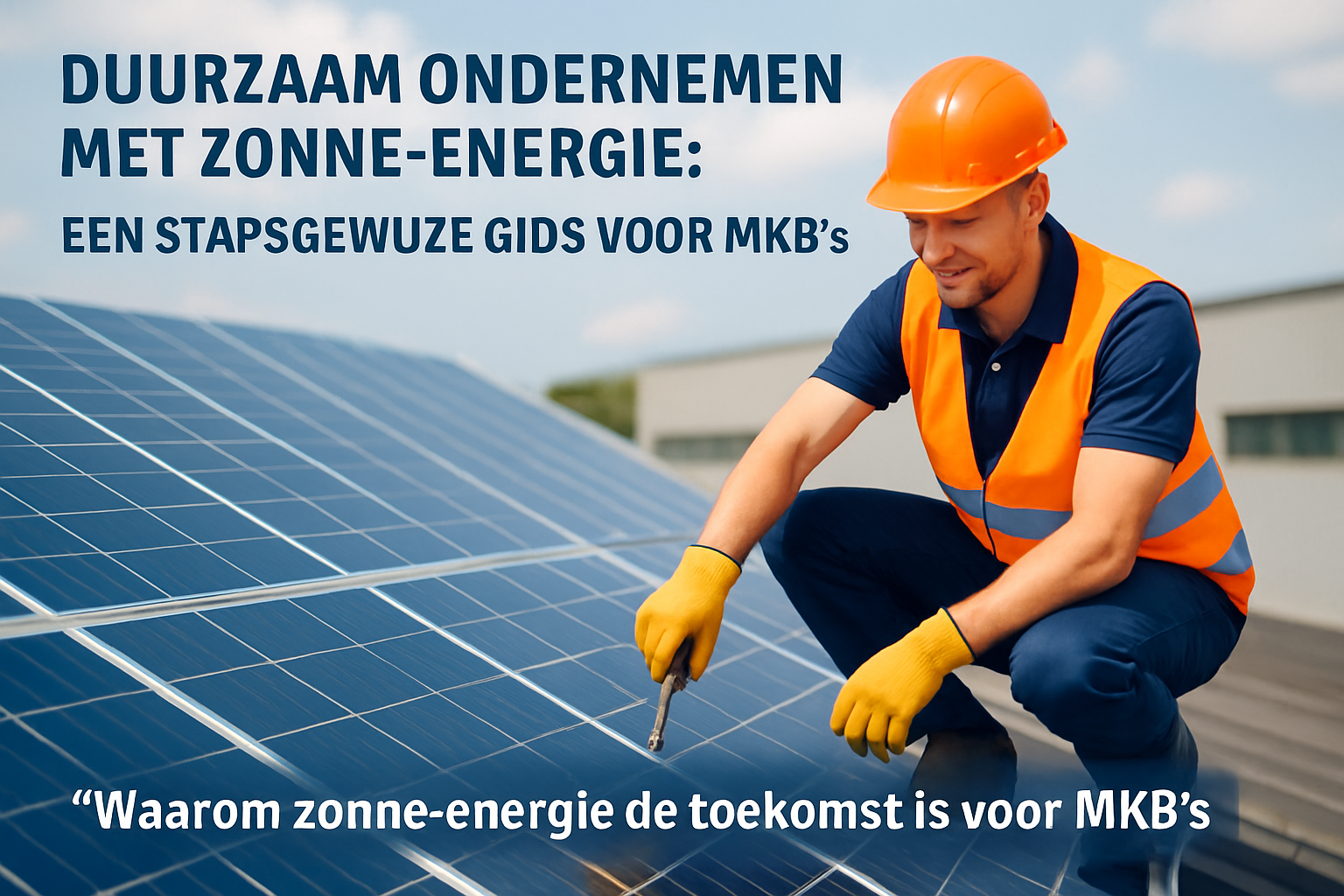 Duurzaam Ondernemen met Zonne-energie: Een Stapsgewijze Gids voor MKB's