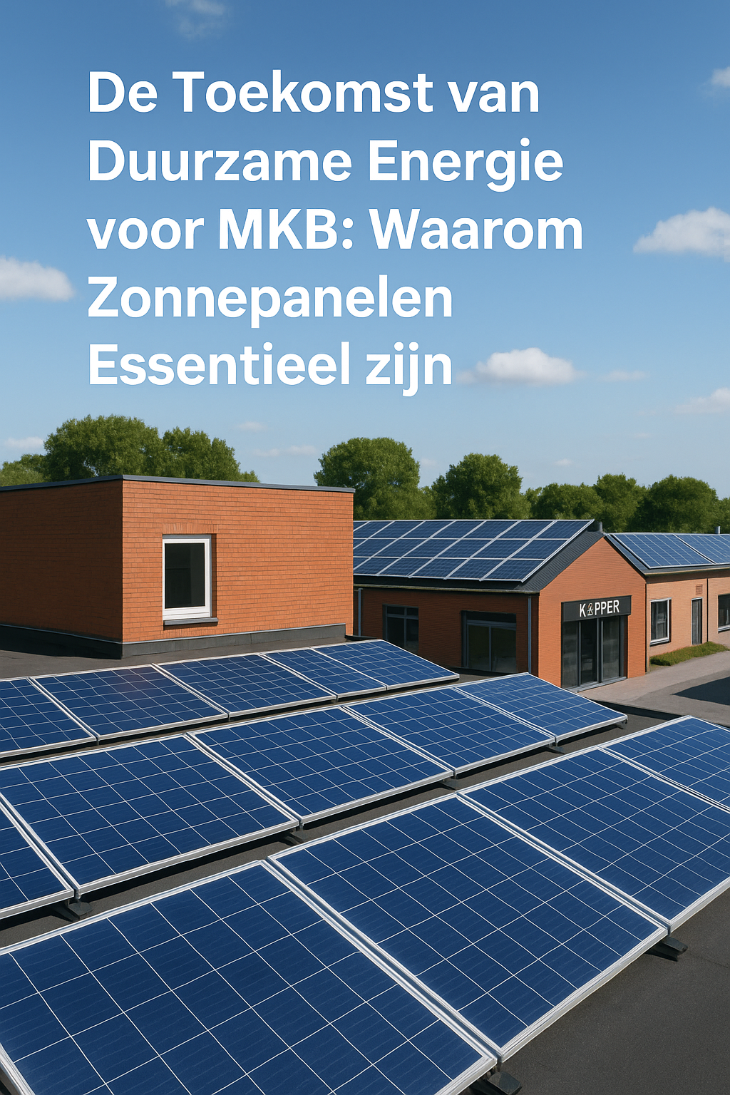 De Toekomst van Duurzame Energie voor MKB: Waarom Zonnepanelen Essentieel zijn