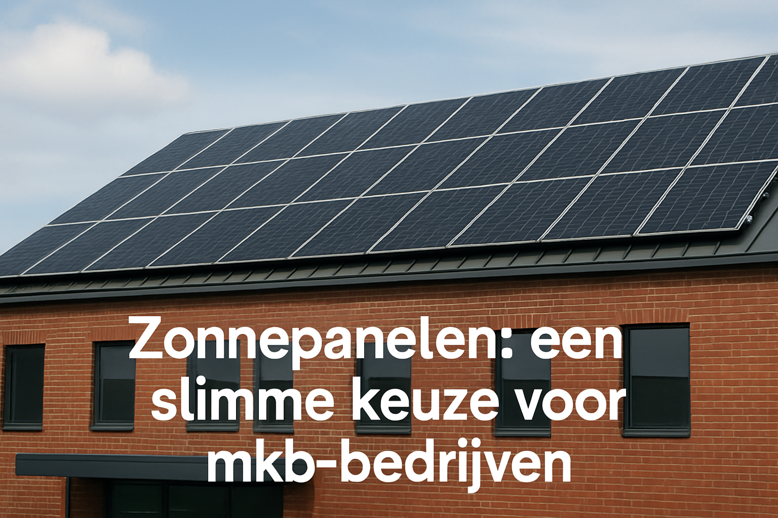 Verhoog je duurzaamheidsimpact als mkb met zonnepanelen