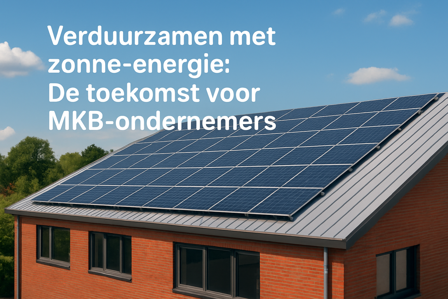 Verduurzamen met Zonne-energie: De Toekomst voor MKB-ondernemers