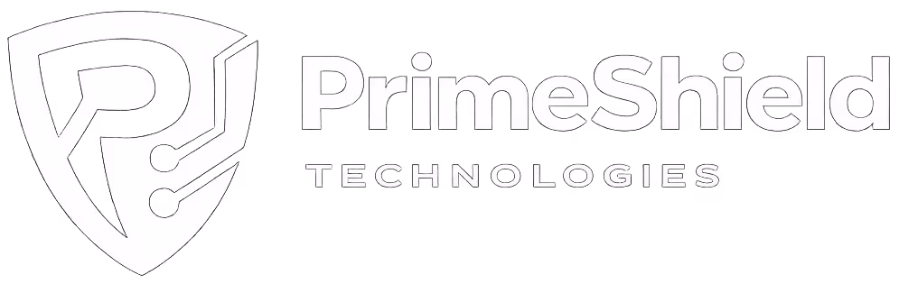 PrimeShield Technologies logo with a stylized shield containing the letter P connected to two points, next to the text 'PrimeShield TECHNOLOGIES'.