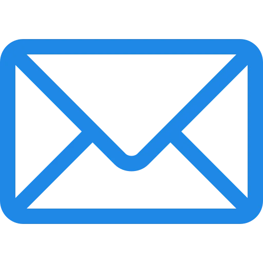 Blue envelope icon representing email or messaging.