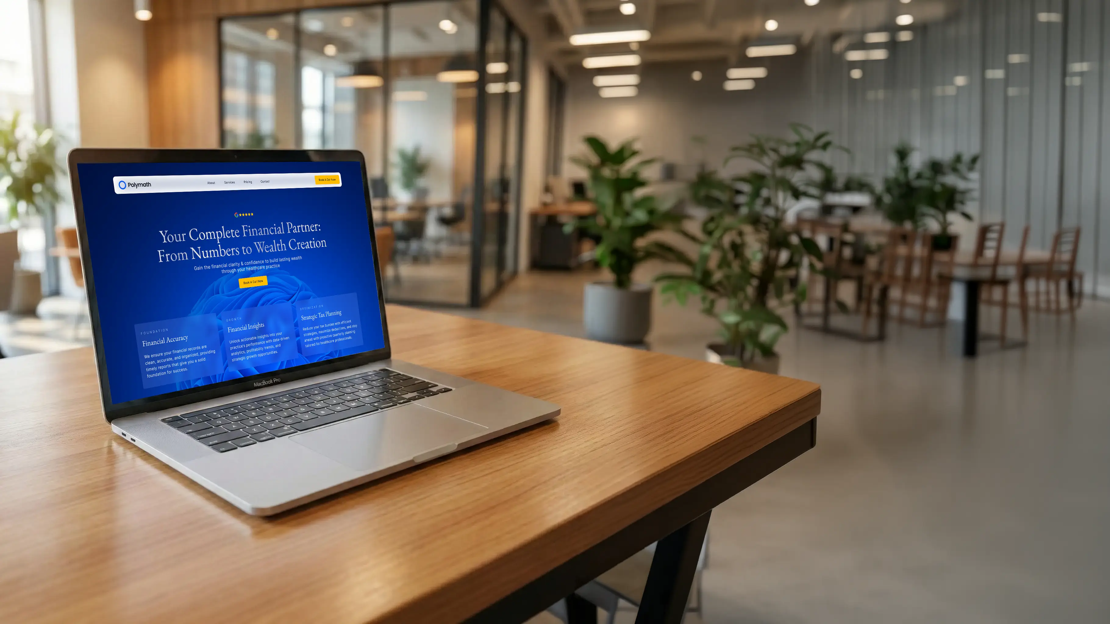 Laptop sitting on a desk