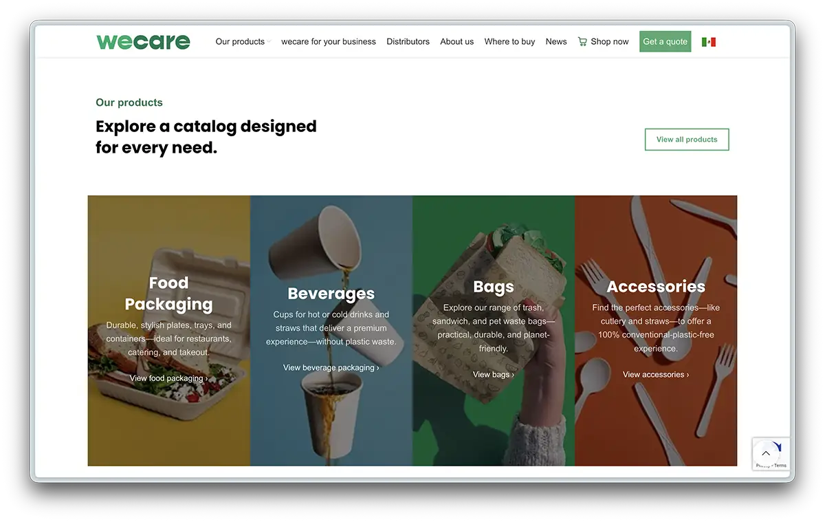 wecare.com screenshot