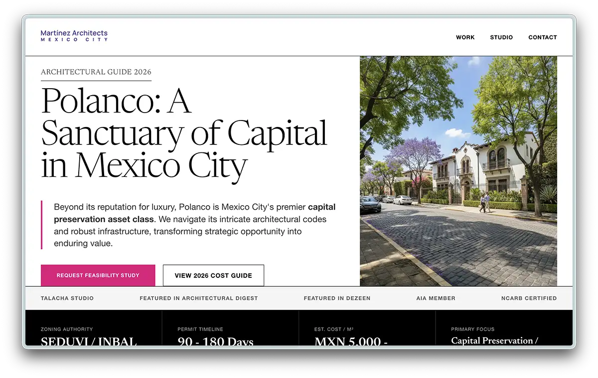 MexicoCityArchitect.com screenshot