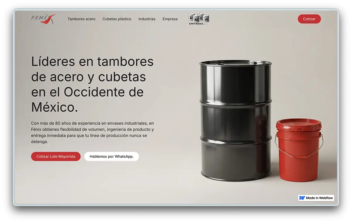 FenixEnvases.com screenshot