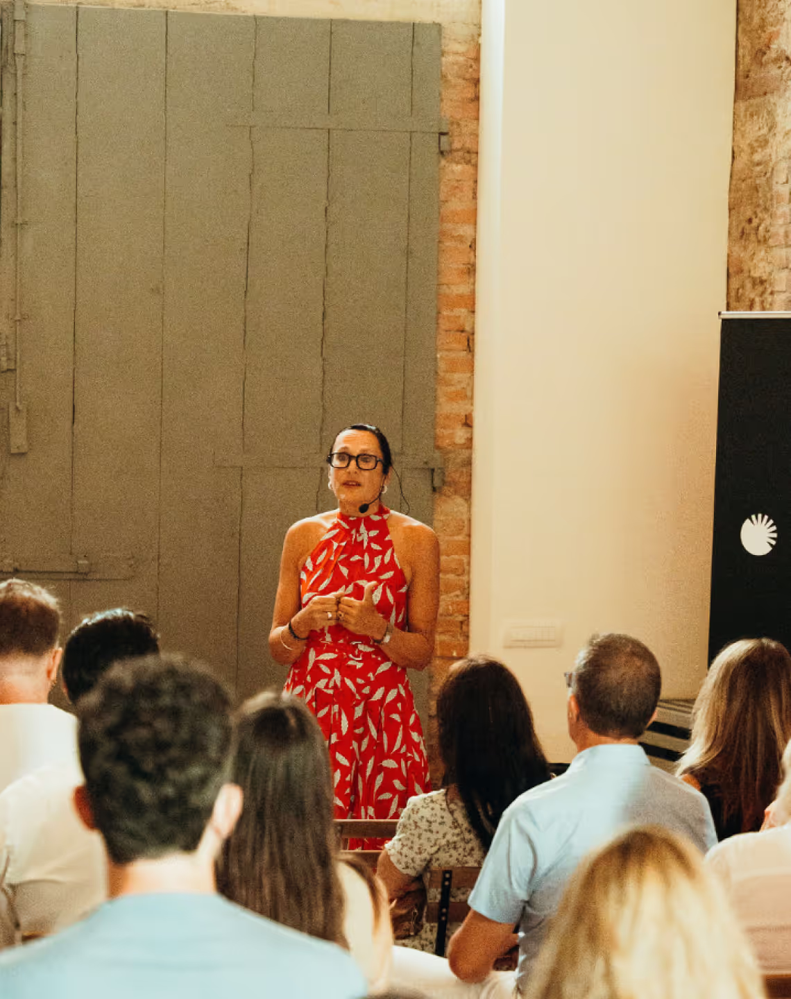 Sandrine Dixson-Declève at the podium