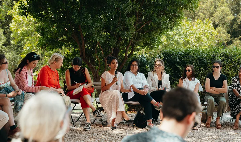 Patio at night Terras Tuscany