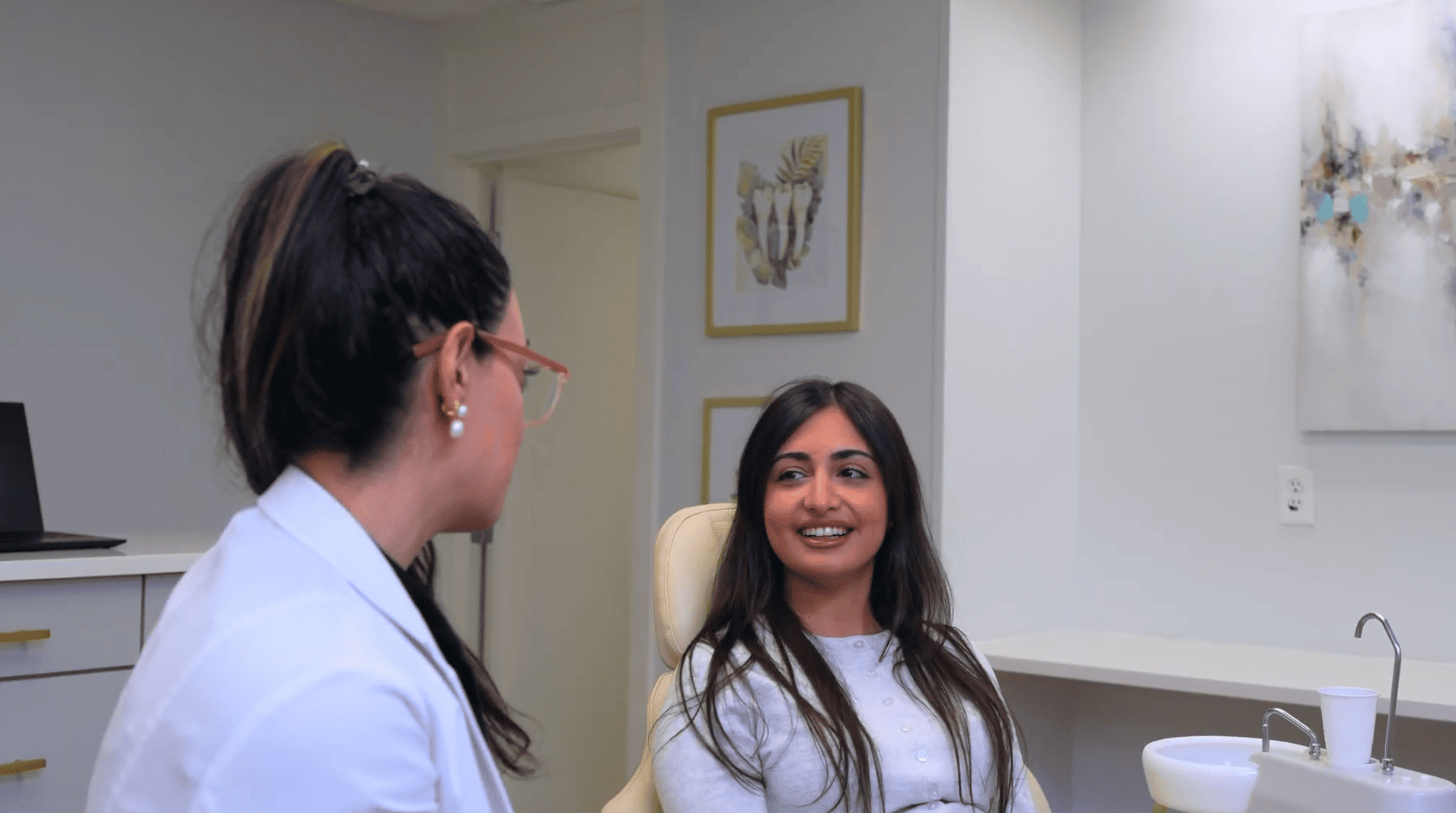Botox consultation with Dr. Sahar at Sharon Orthodontics.
