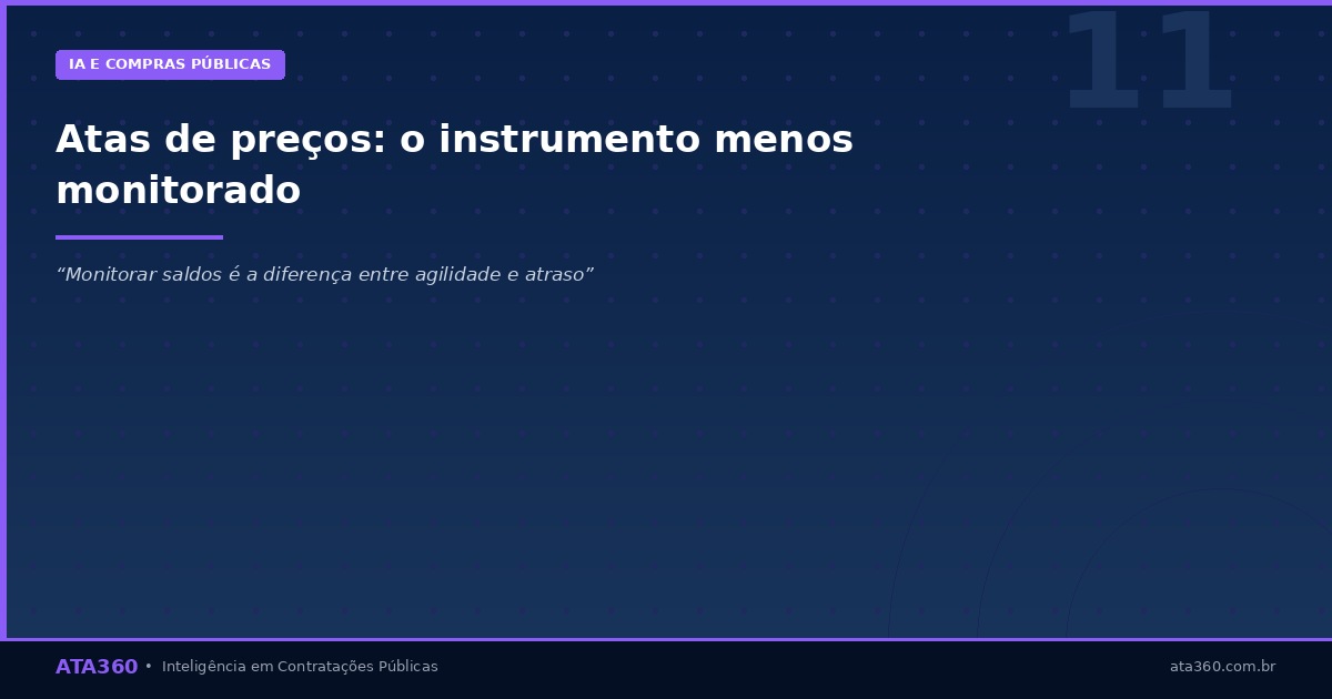 ATA360 — Atas registro preços