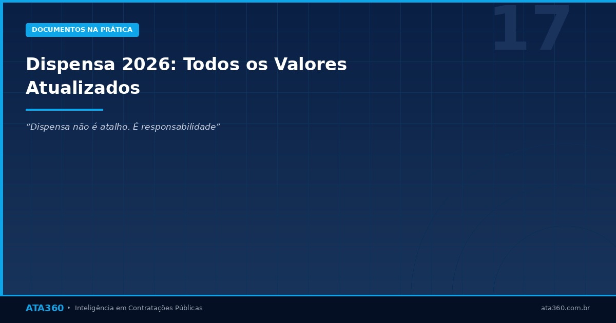 ATA360 — Dispensa 2026