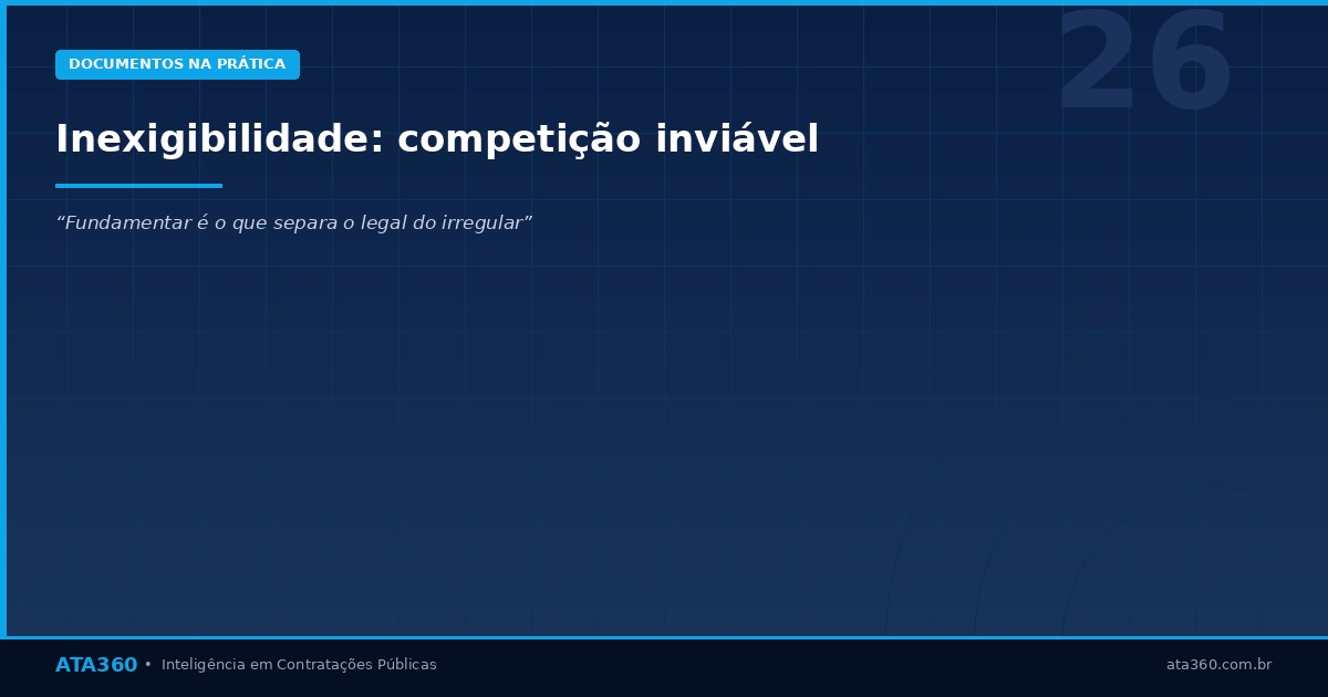 ATA360 — Inexigibilidade