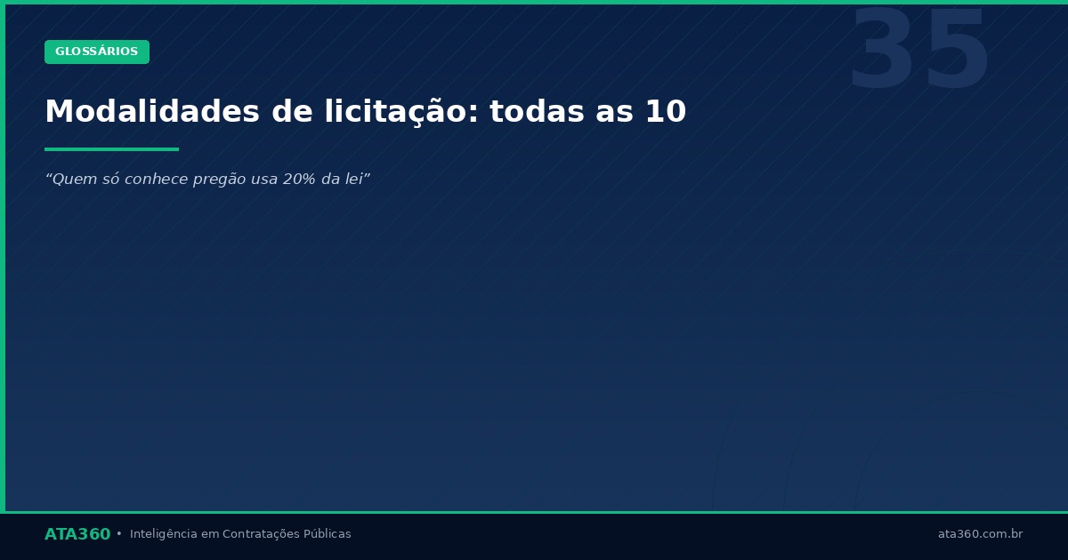 ATA360 — Modalidades