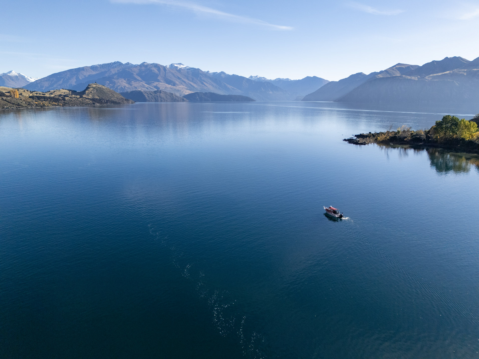 Reel South Charters guided lake tour, Lake Wānaka New Zealand