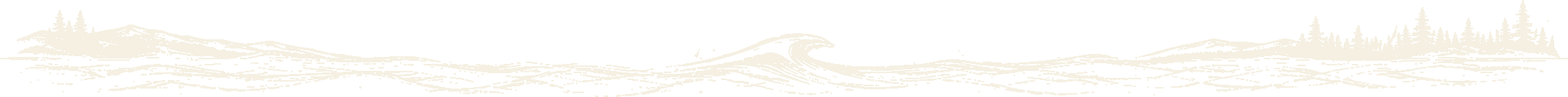 Decorative wave and forest divider