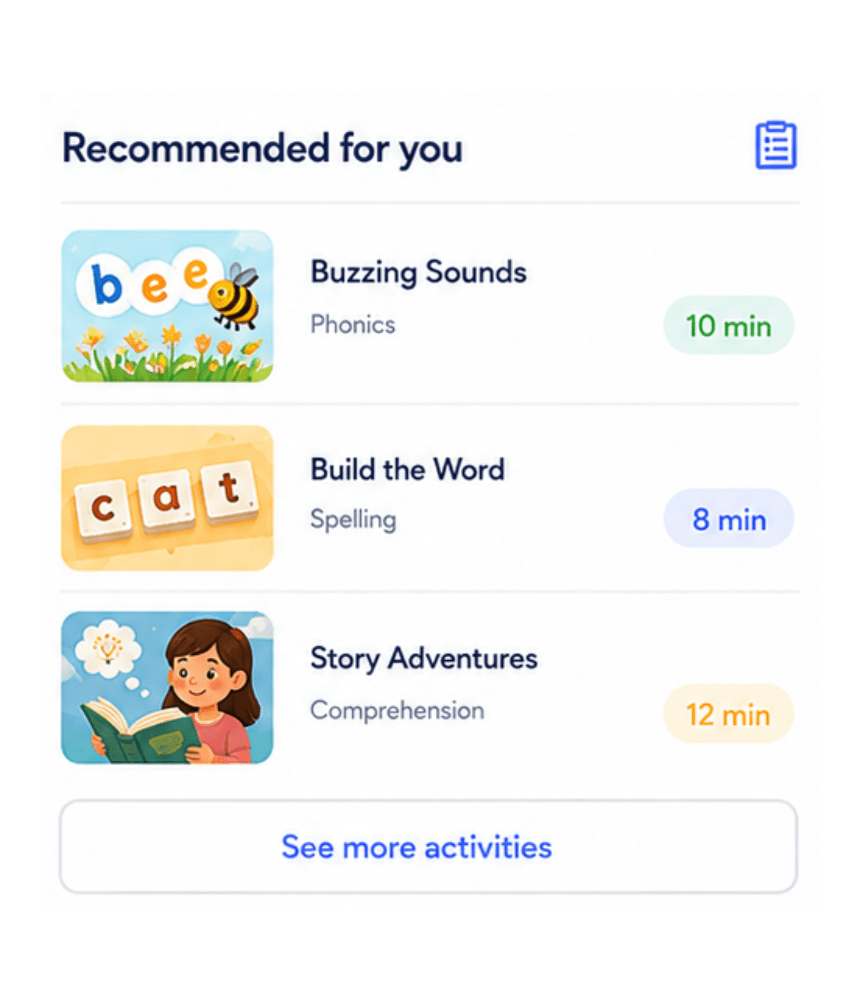 Aplicación de lectura con juegos para la dislexia