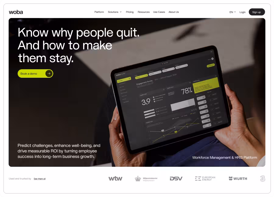Infographic titled Direct Partners for call centres highlighting instant quotes and approvals, zero-friction onboarding, upfront commissions, and digital contracts with two photos of professionals.