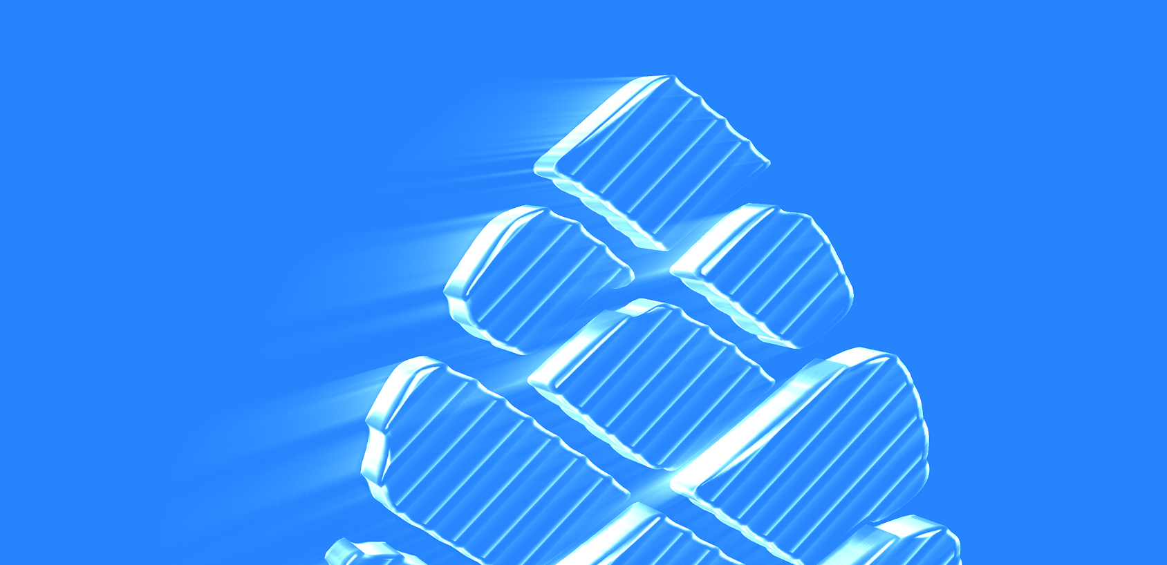 Pinecone Leads hero section - 3D metallic graphic representing home improvement lead generation