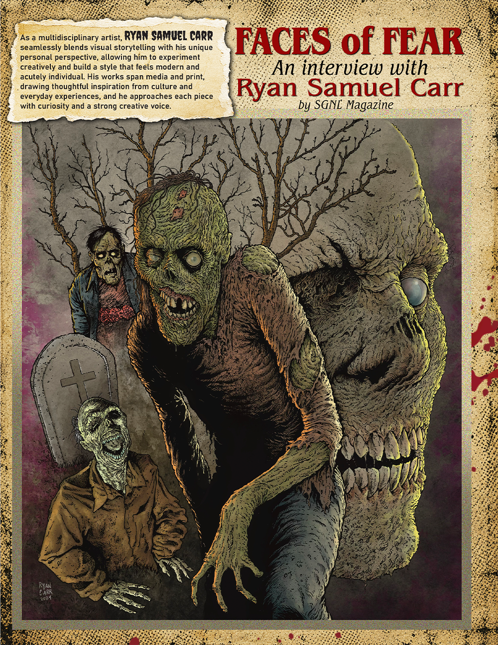 Faces of Fear, an interview with Ryan Samuel Carr in SGNL Magazine Issue 3