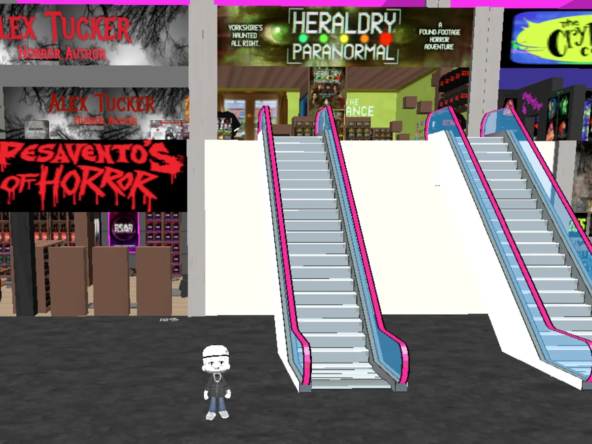 Inside the SGNL Chopping Mall virtual environment