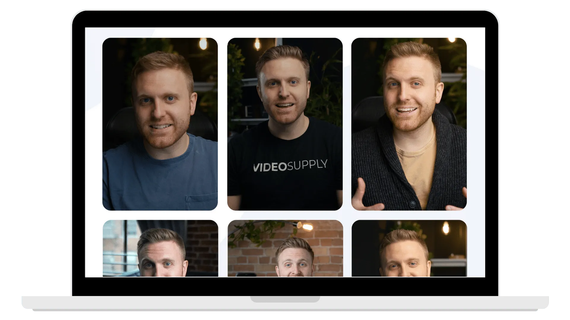 computer mockup content library feature