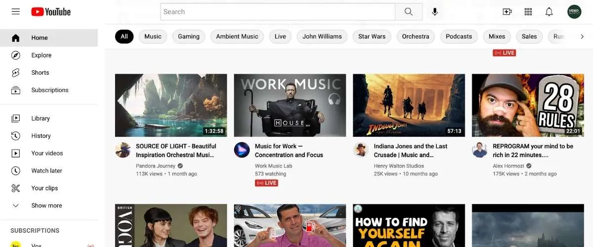 youtube account setup