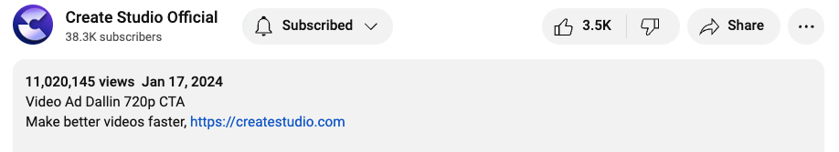 Testimonial ROI - CreateStudio Ad