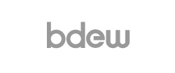Logo des Verbands BDEW in grauer Schrift auf weißem Hintergrund.