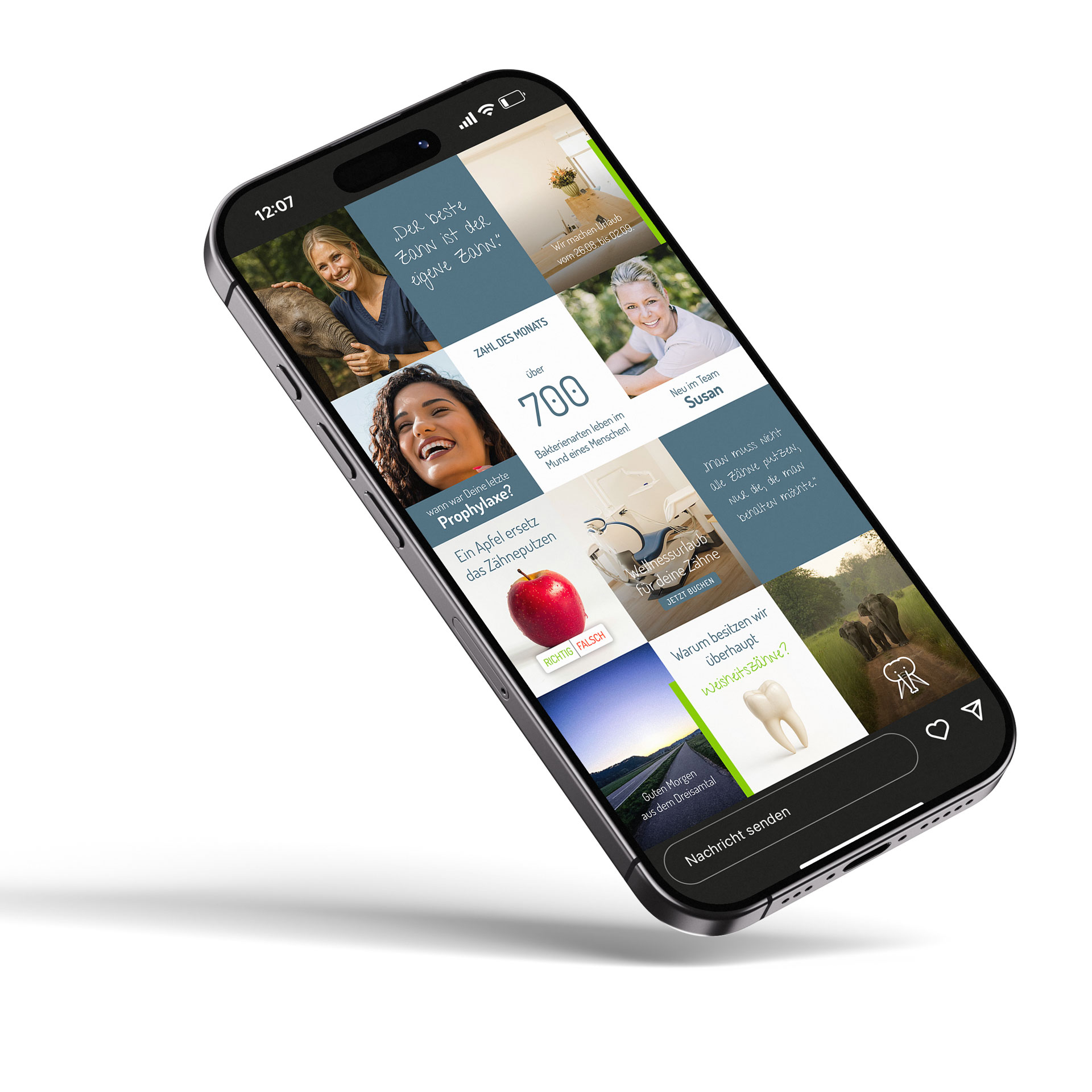 SoMe-Grid Zahnarztpraxis Buchenbeach