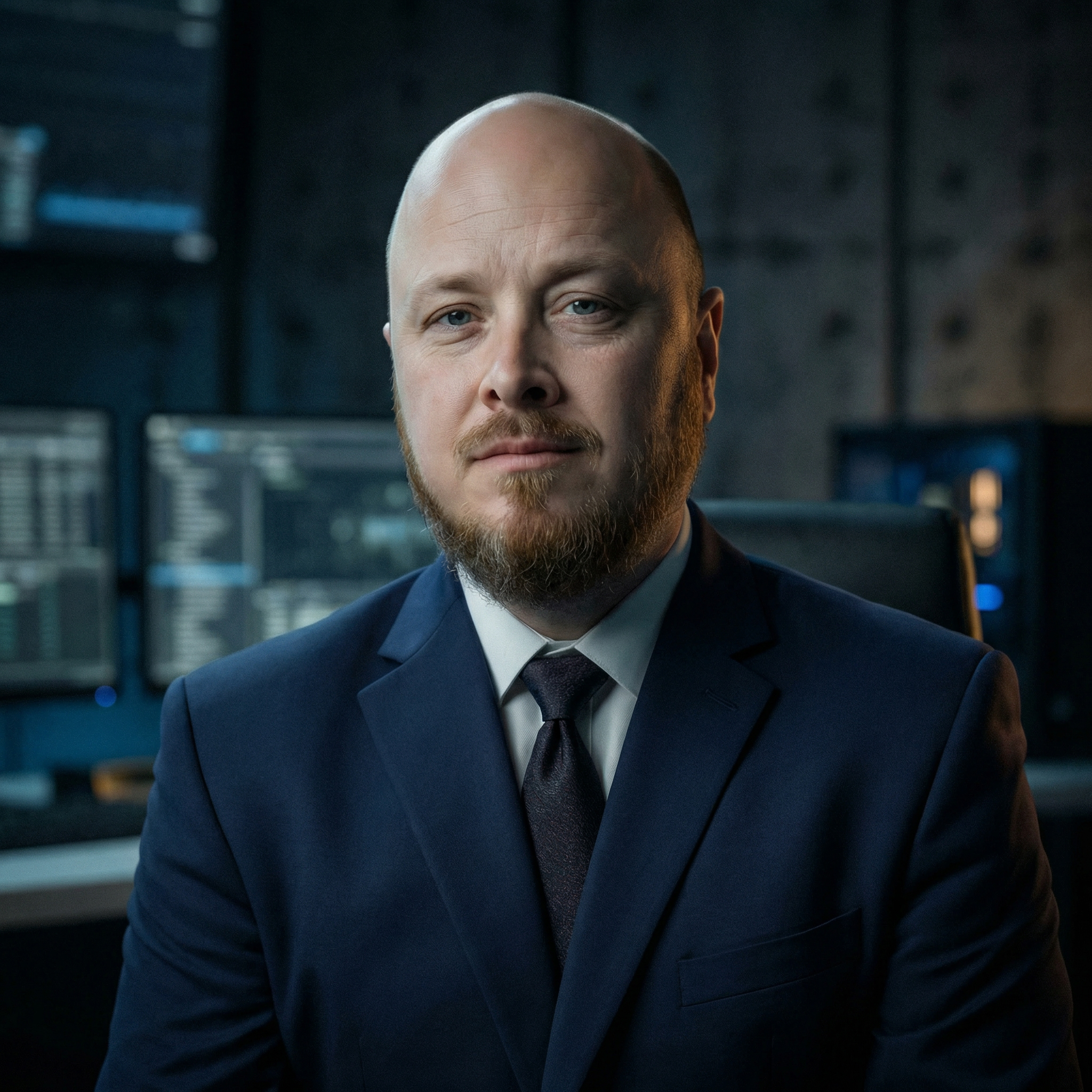 image of scientists working in a space research control room