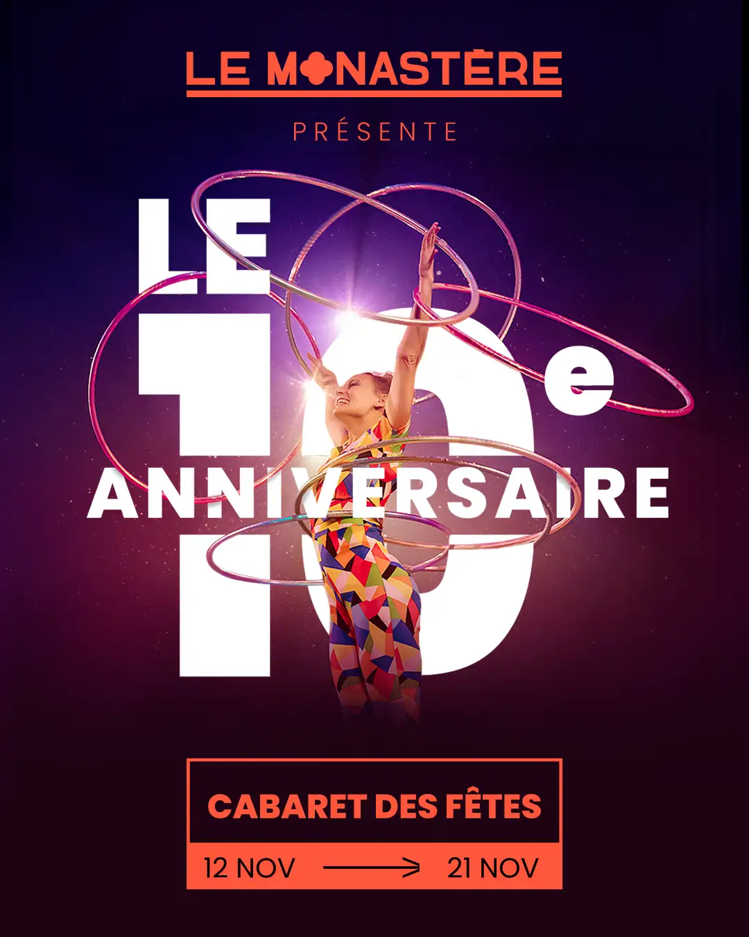 Vandales, le cabaret de la femme. collaboration entre le monastère et l'artiste Miss me