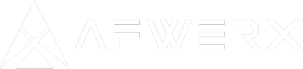 AFWERX logo featuring a stylized triangular emblem and the word AFWERX in uppercase letters.
