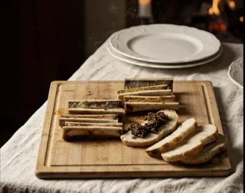 Bone marrow with chimichurri