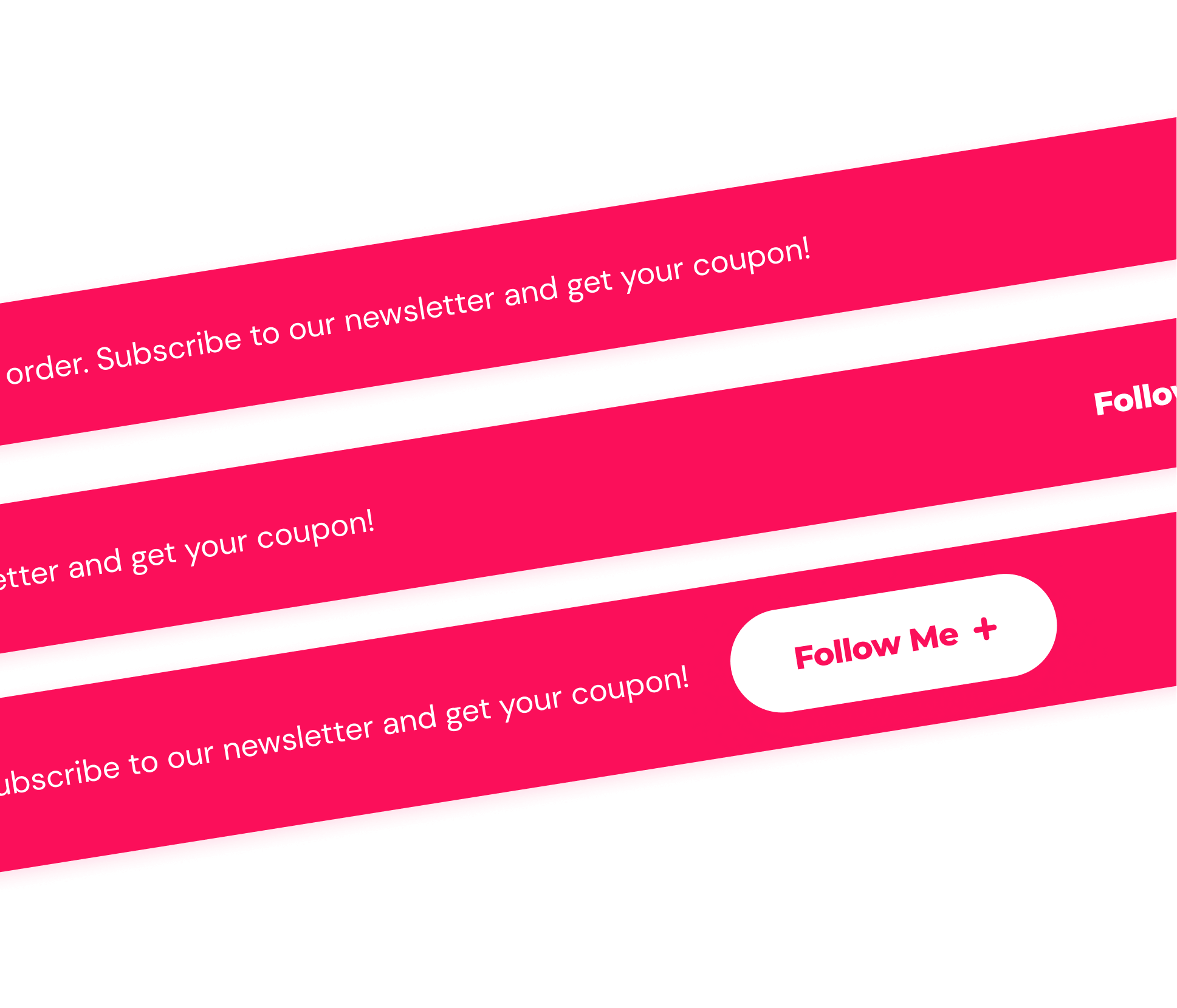 Influencer - 3 Notification Bars - Influencer Webflow Template