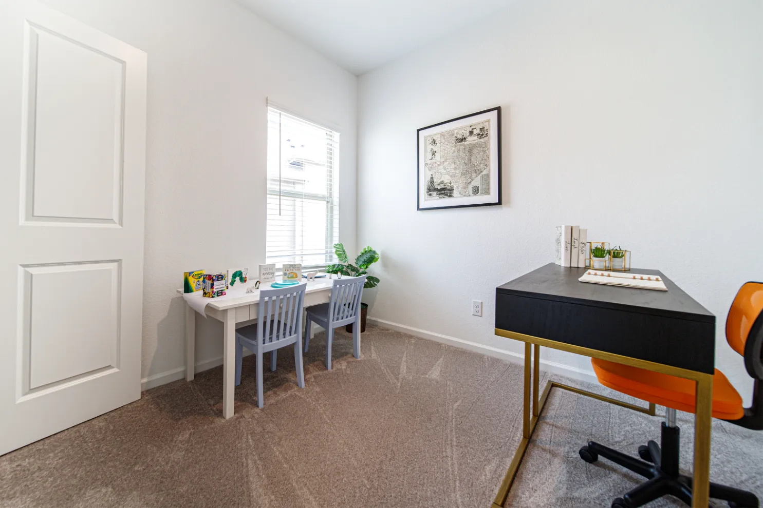 office with desks by window