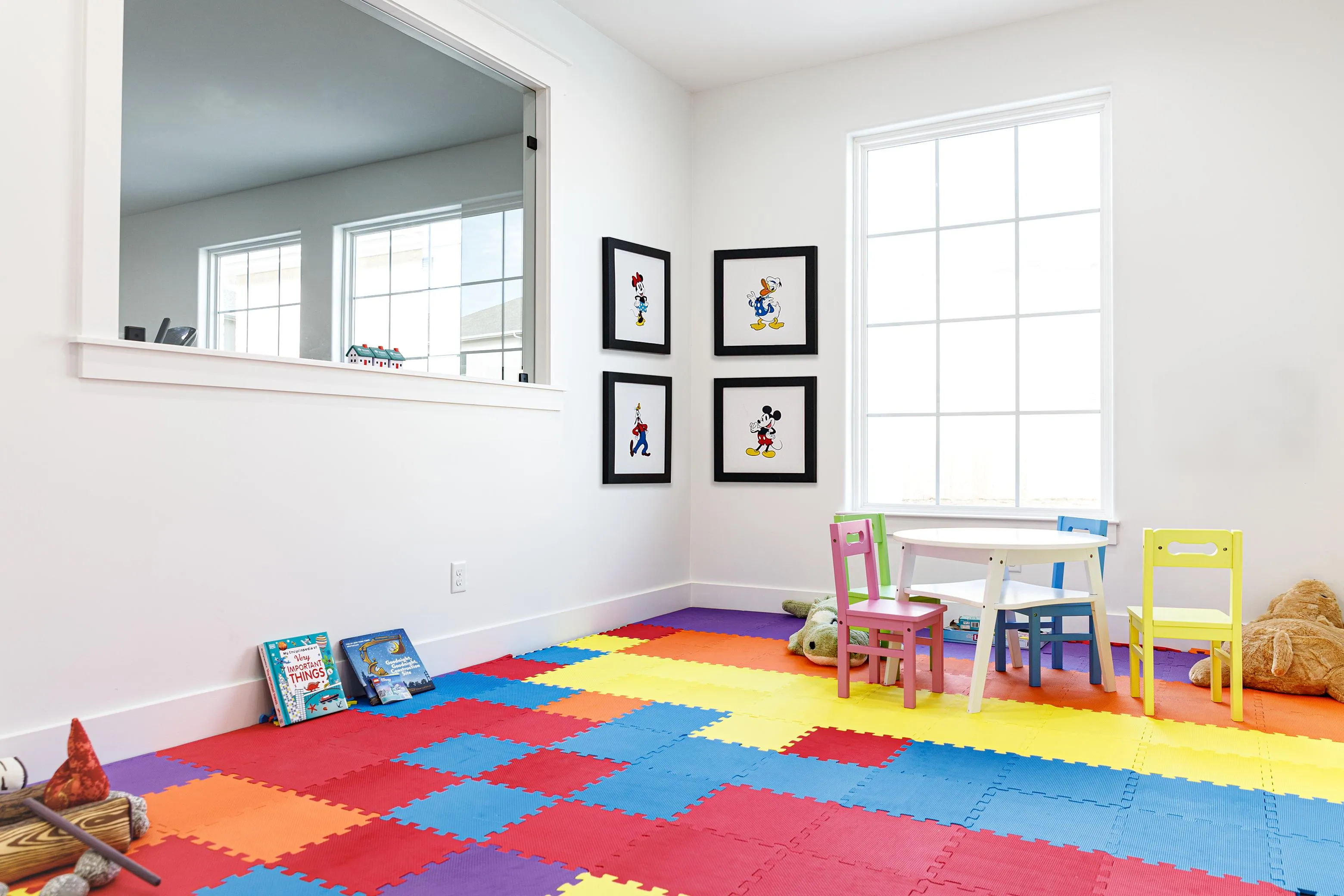 lodge children's playroom with toys
