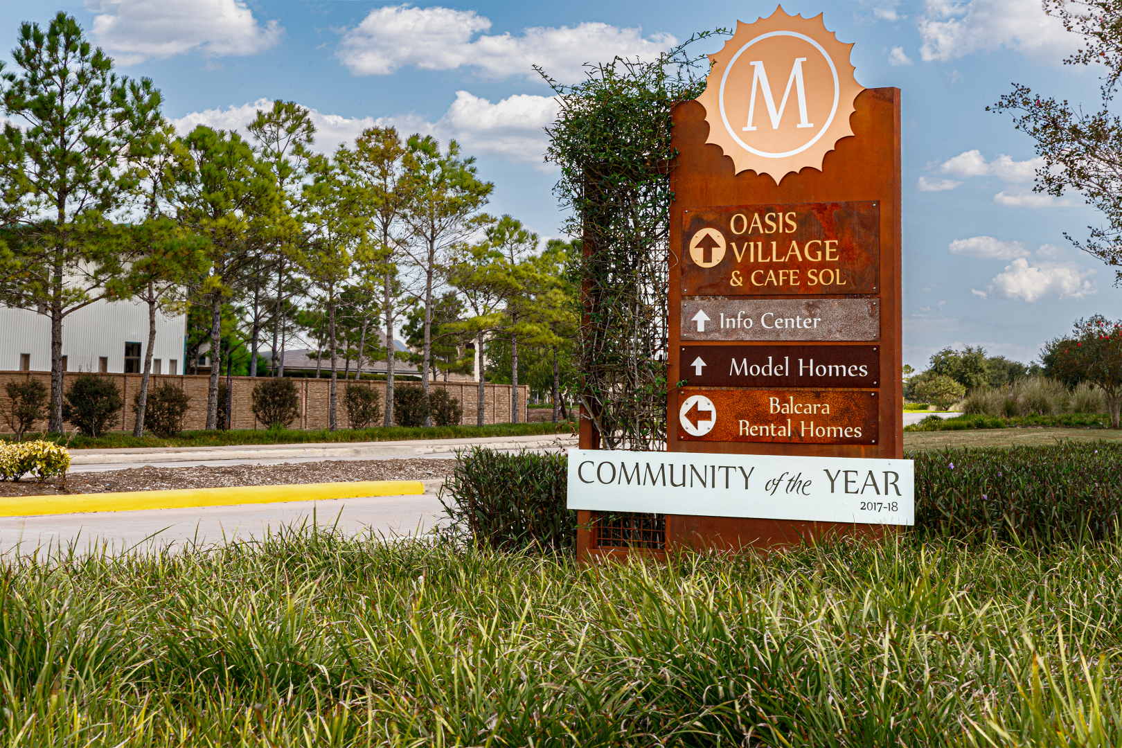 Meridiana community sign