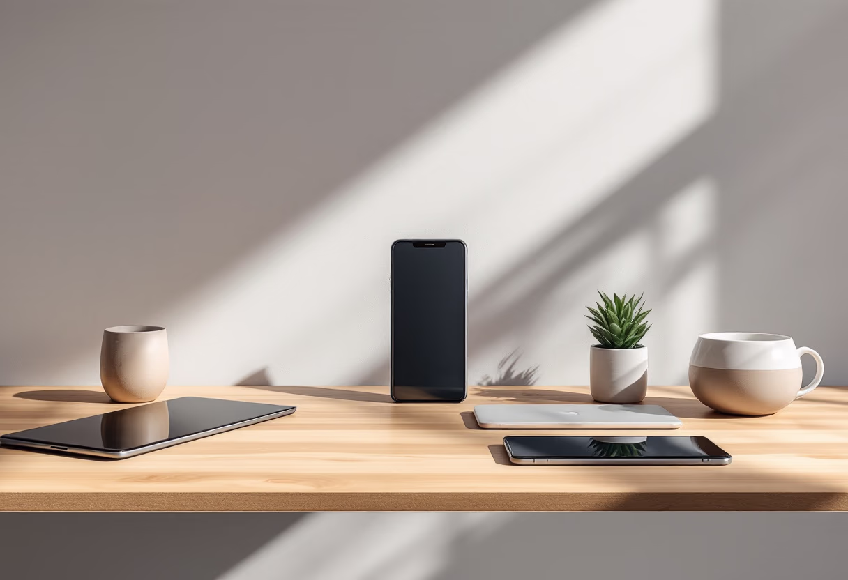 image of popular tech gadgets display